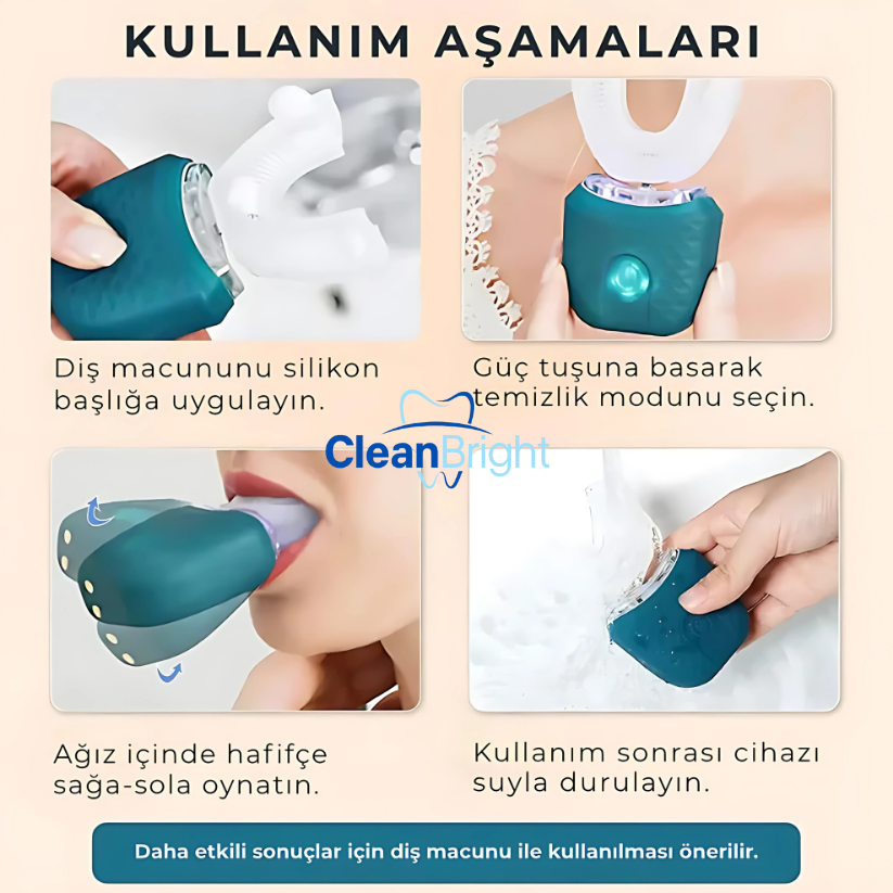 CleanBright™ Şarjlı Diş Beyazlatma Kiti