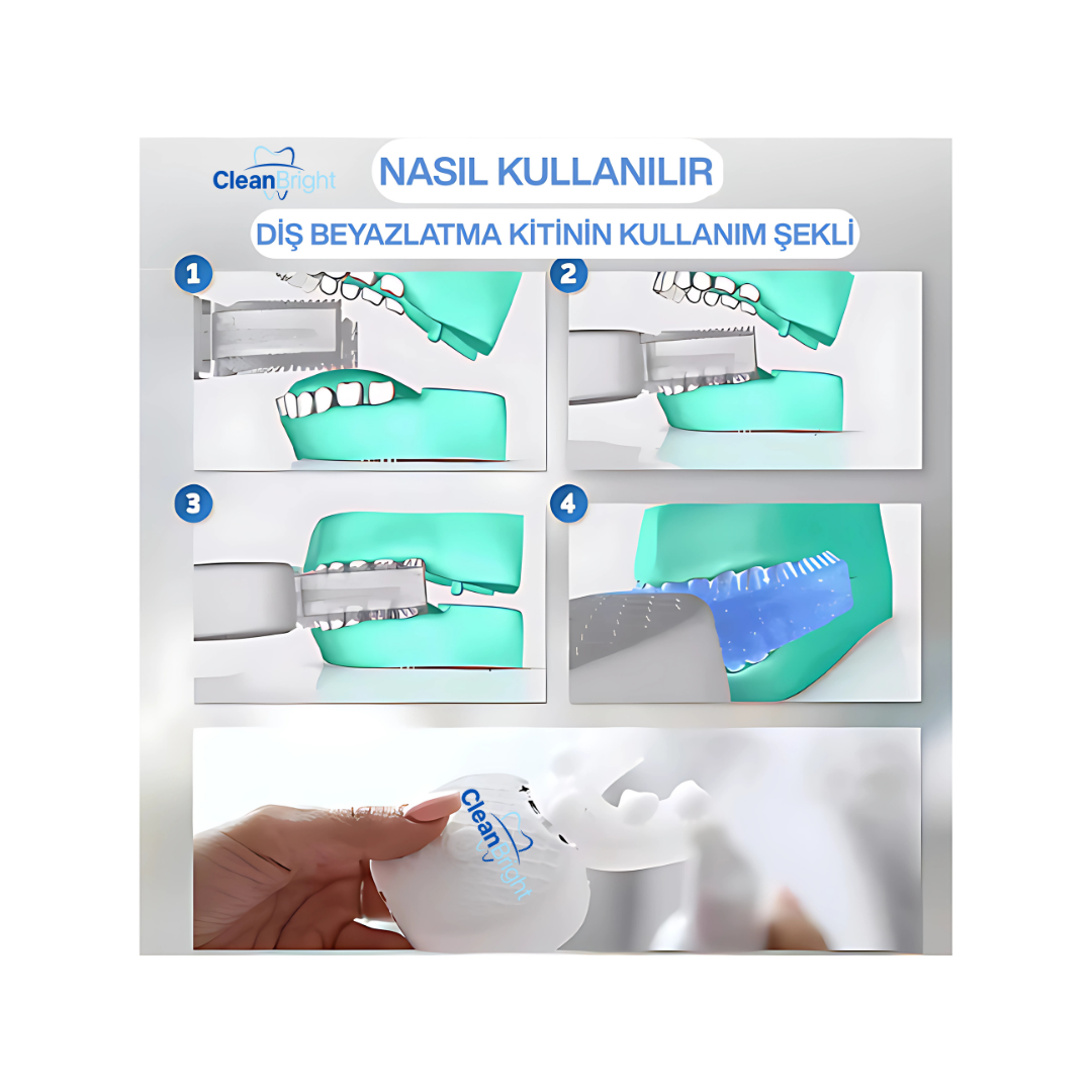 CleanBright™ Şarjlı Diş Beyazlatma Kiti