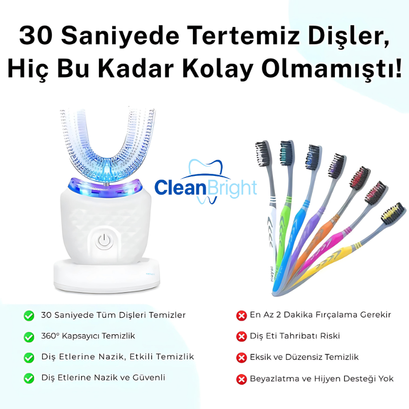 CleanBright™ Şarjlı Diş Beyazlatma Kiti
